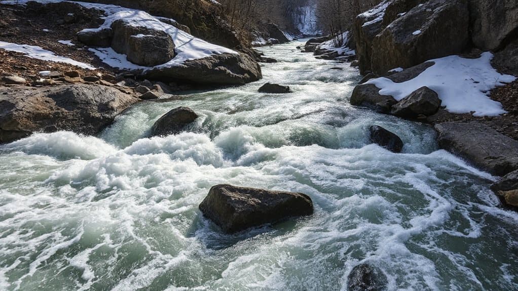 spring melt vs dry low flow