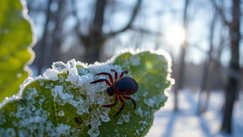 tick death temperature timing