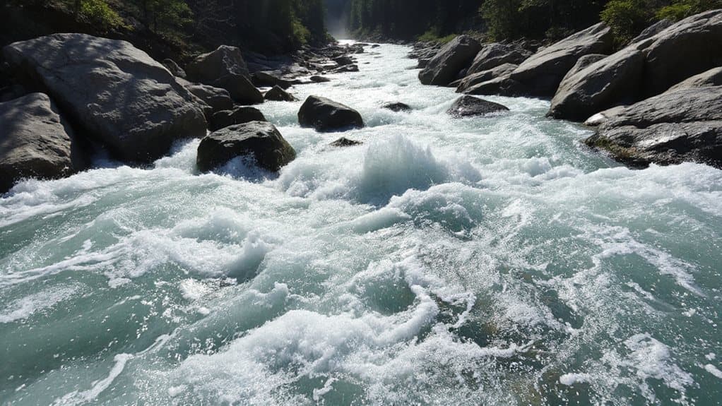 v shaped contours signal rapids