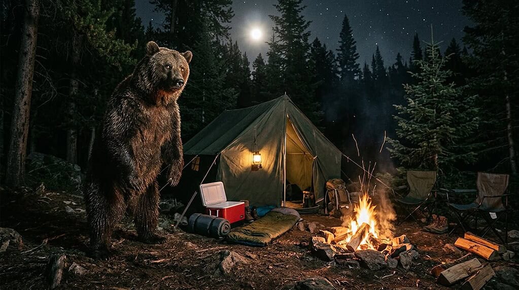 bear intrusion during camping
