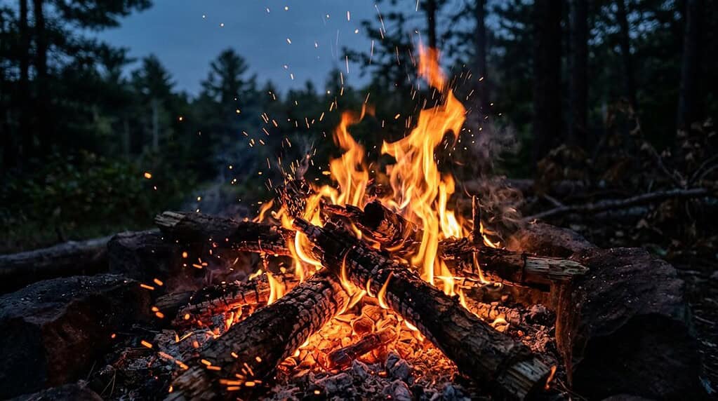 campfire sparks and dangers