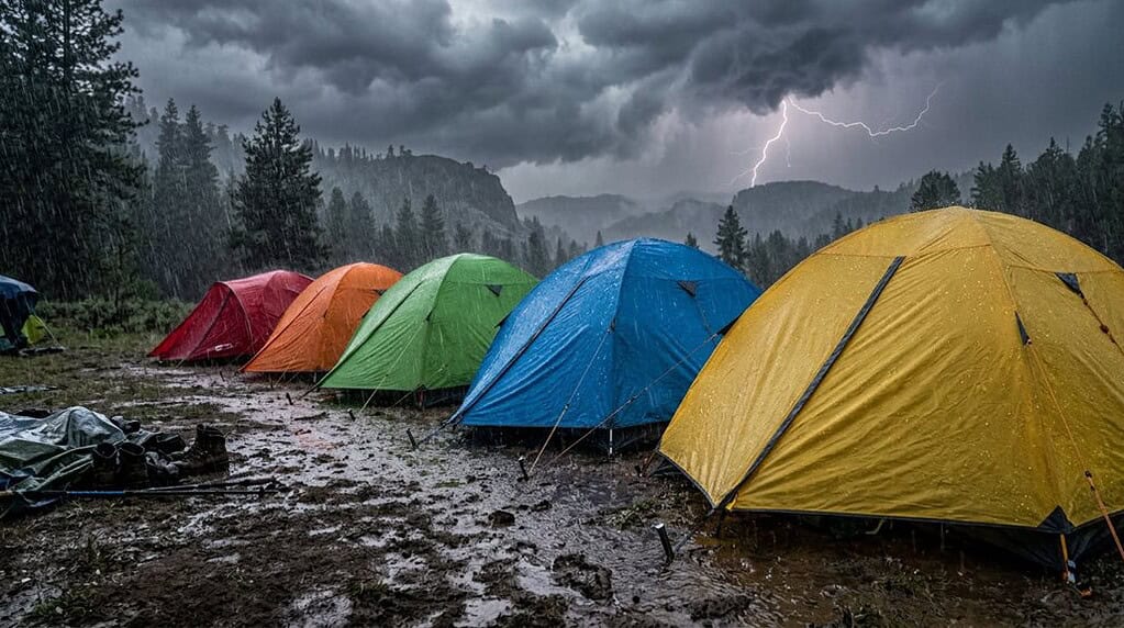 can tents withstand rain