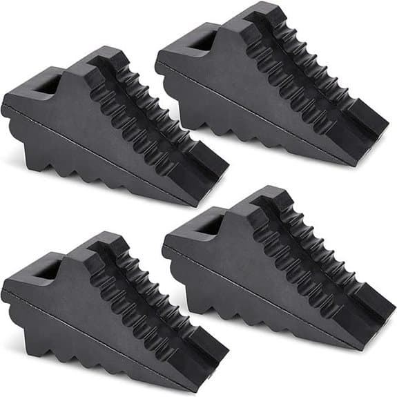 Wheel Chocks for Cars RVs Trucks 4 Pack