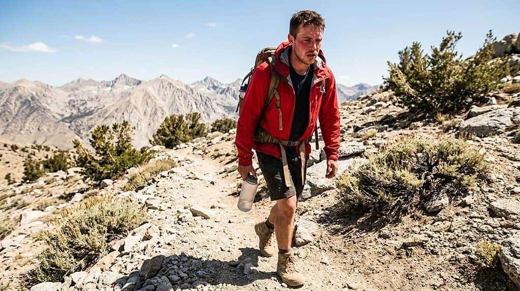 dehydration risks during hiking