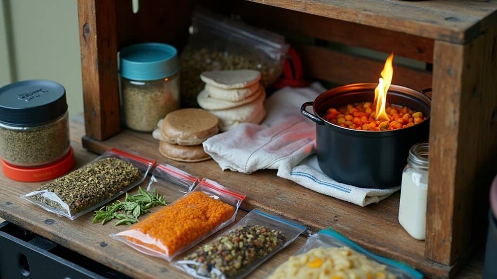efficient food packing and organization