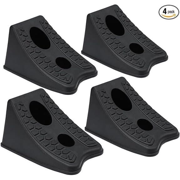 TONDA Heavy Duty Wheel Chocks (4 Pack)