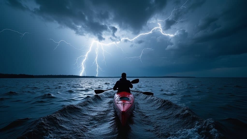 lightning strikes kayak risk