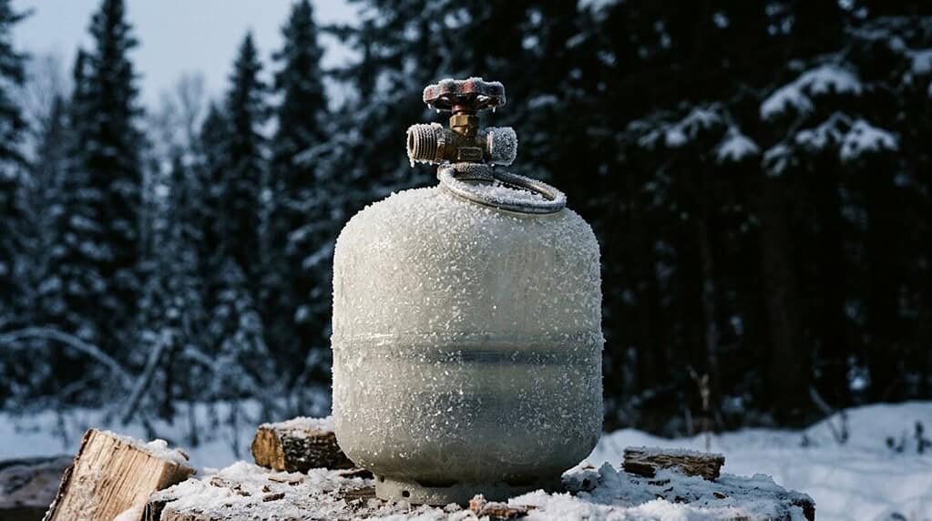propane freezing causes blockage