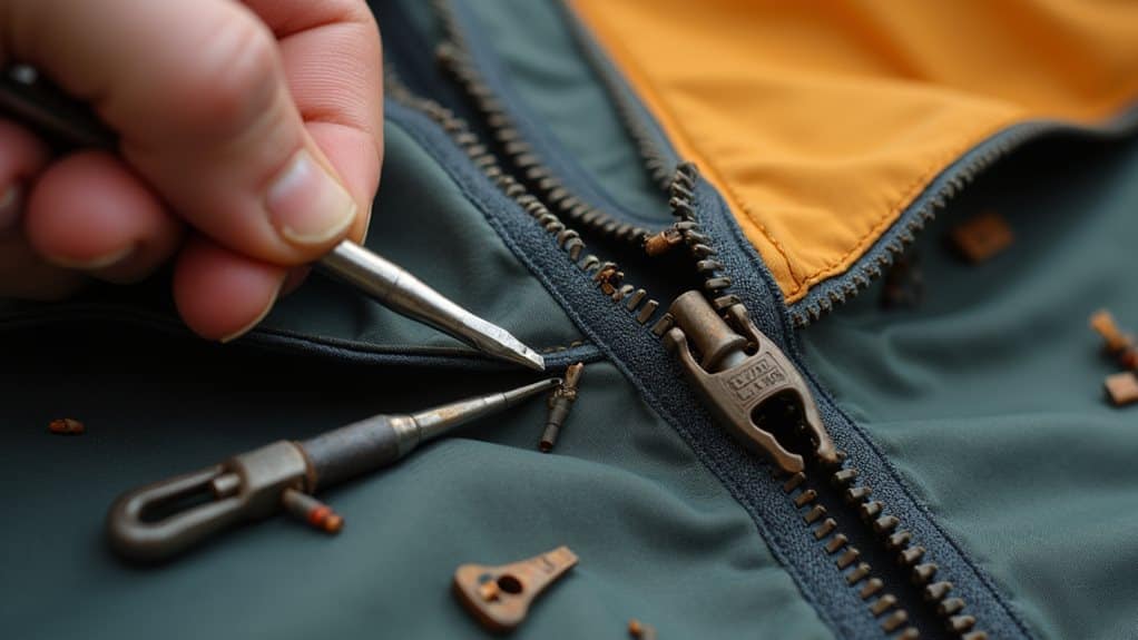 replace zipper when damaged