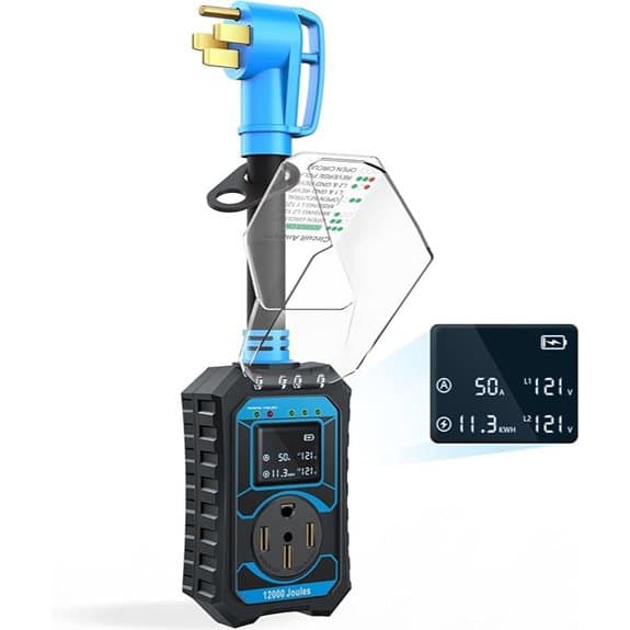 RV Surge Protector with Circuit Analyzer and LED Display