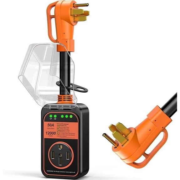 RV 50 Amp Surge Protector with Circuit Analyzer