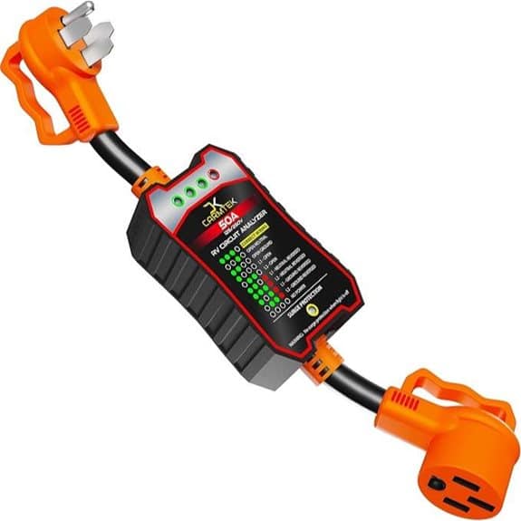 CARMTEK 50 Amp RV Surge Protector & Circuit Analyzer