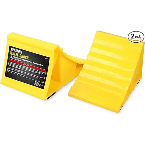PR1ME Wheel Chocks for RV & Trailer (2 Pack)