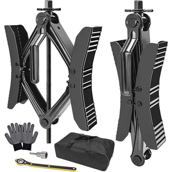 Lezcufer RV Wheel Chock Stabilizer (2 Sets)