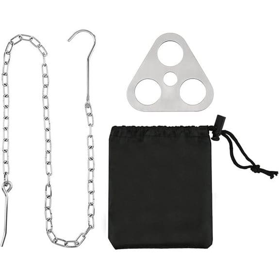 Stainless Steel Campfire Tripod for Outdoor Cooking