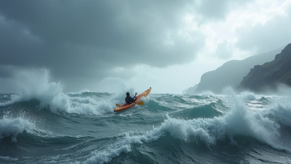 unsafe kayaking weather conditions