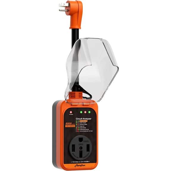 Marsflex RV Surge Protector with Waterproof Cover