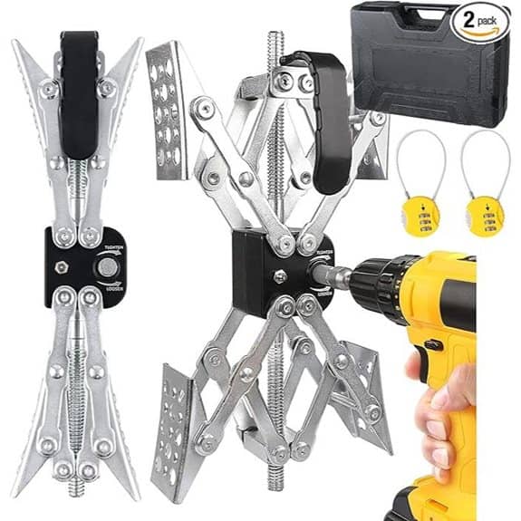 X-Shaped RV Wheel Chock 2 Pack Dual Axle