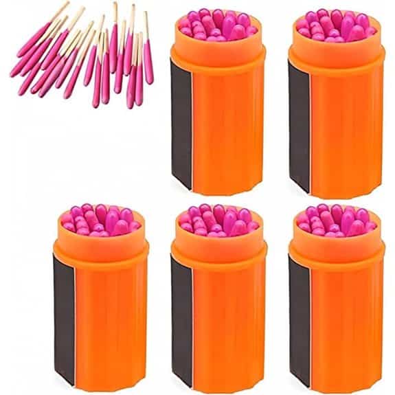Waterproof Survival Matches Kit with 20 Fire Starters